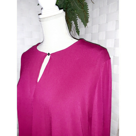 Lauren Ralph Lauren Keyhole Front Georgette Tunic - Picture 6 of 16